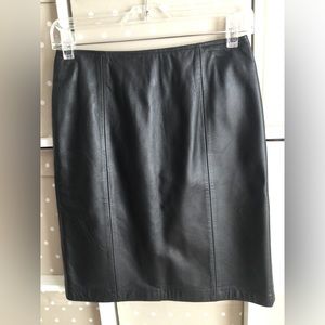 APT. 9 LEATHER SKIRT 100% lambskin